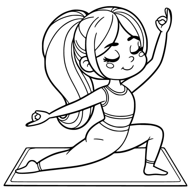 girl doing yoga