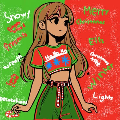 girl in a cute crop top