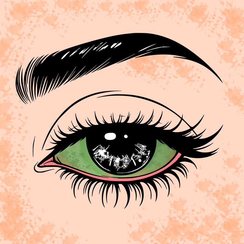 eye closed realistic