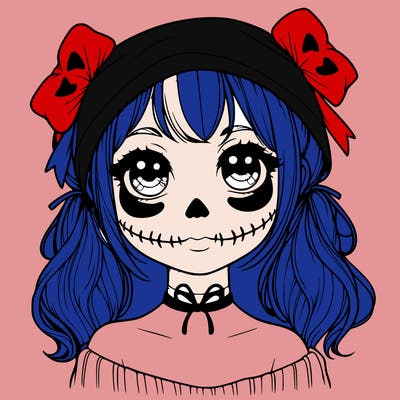 realistic girl halloween