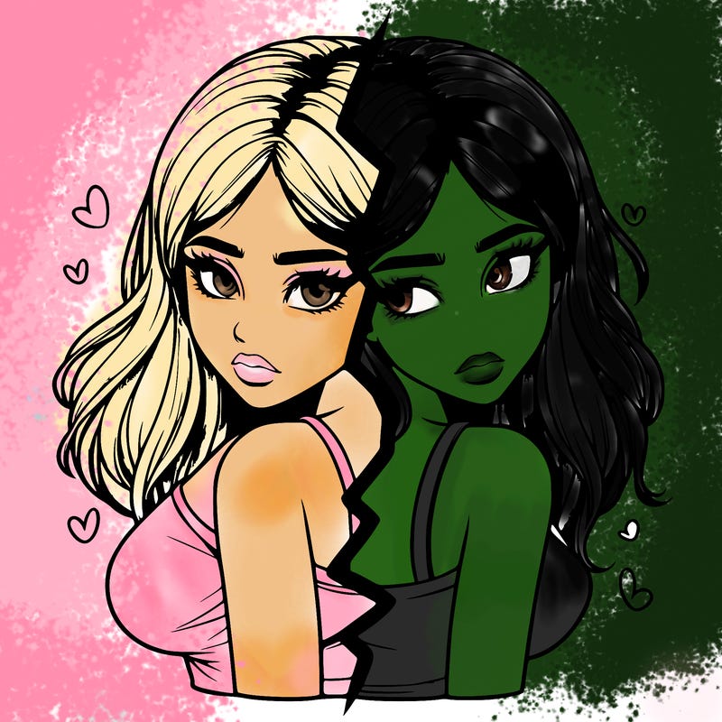 realistic girl split