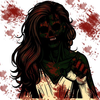 realistic horror woman