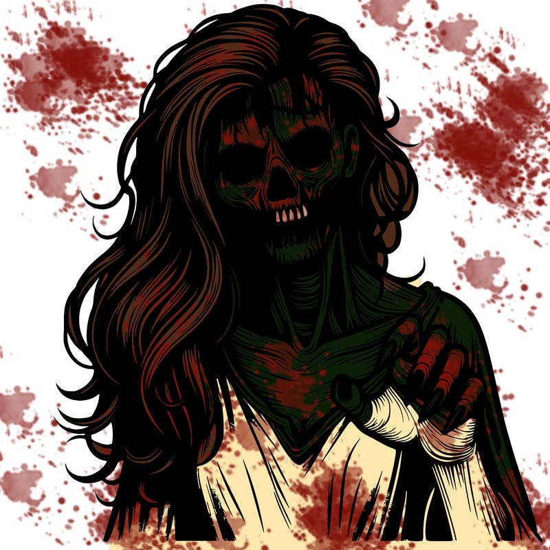 realistic horror woman