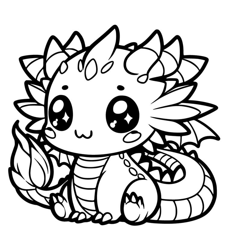 cute manga dragon