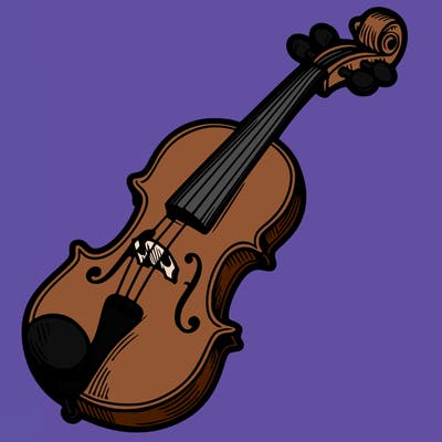 violin out line