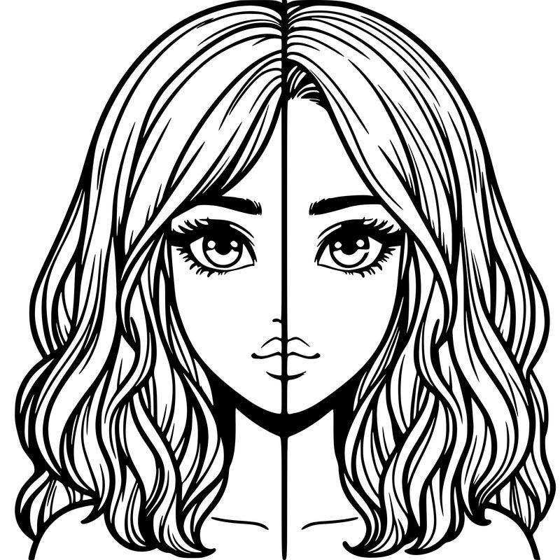 realistic girl split