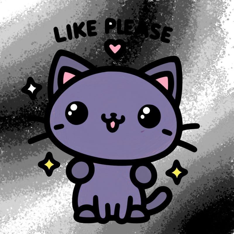 cute cat saying "like please"