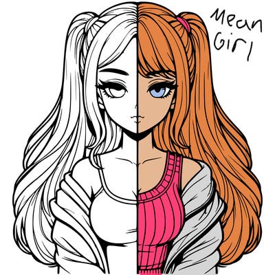 realistic girl split