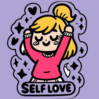 self-love sticker