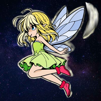 manga fairy flying