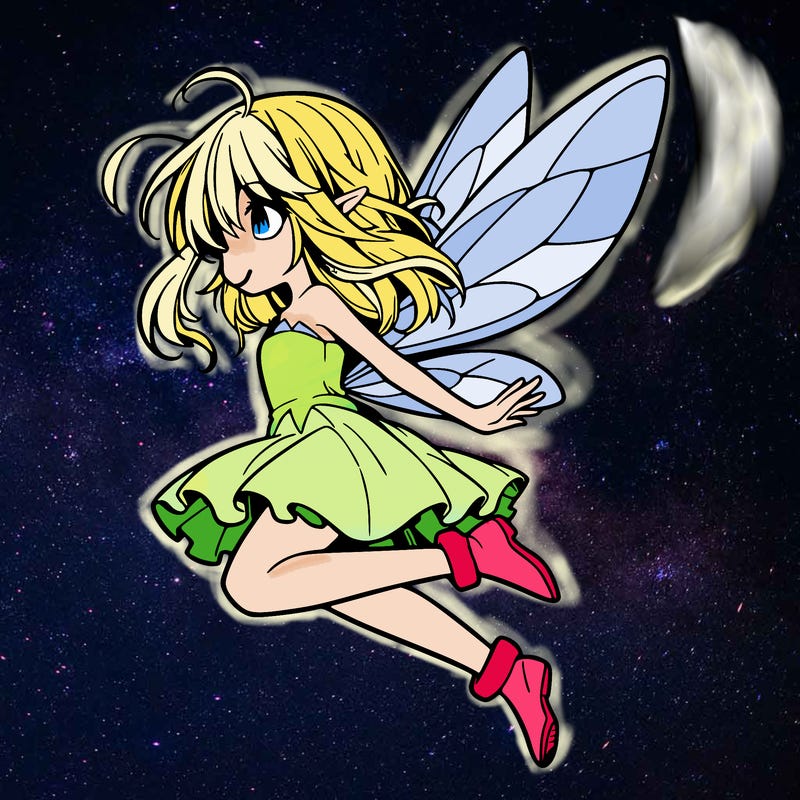 manga fairy flying