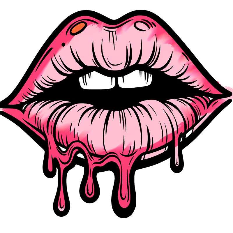 lips that look realistic and drip