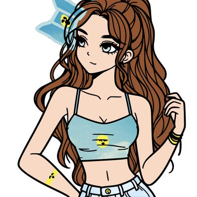 girl in crop top