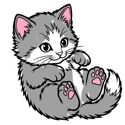 kitten drawing