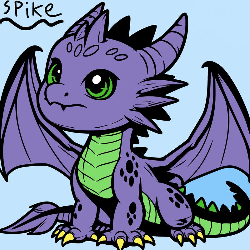 fierce baby night dragon
