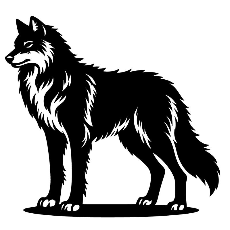 silhouette wolf