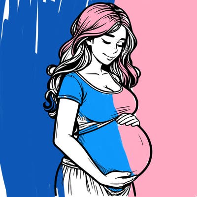 woman heavily pregnant realistic