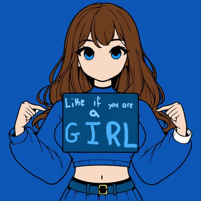 girl holding a blank sign in a long sleeve crop top