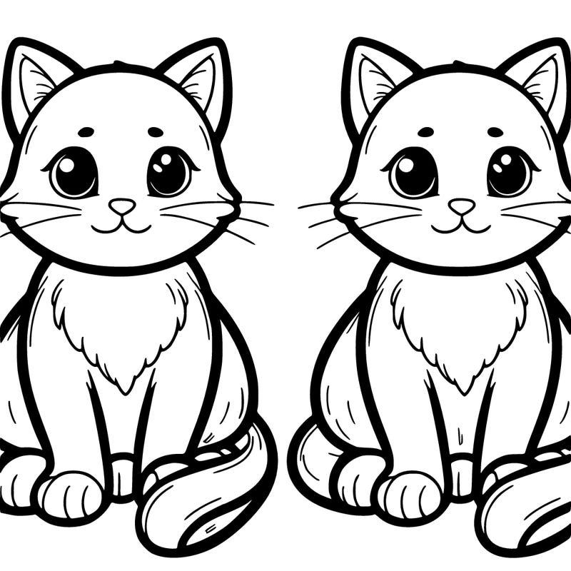 two color  cat