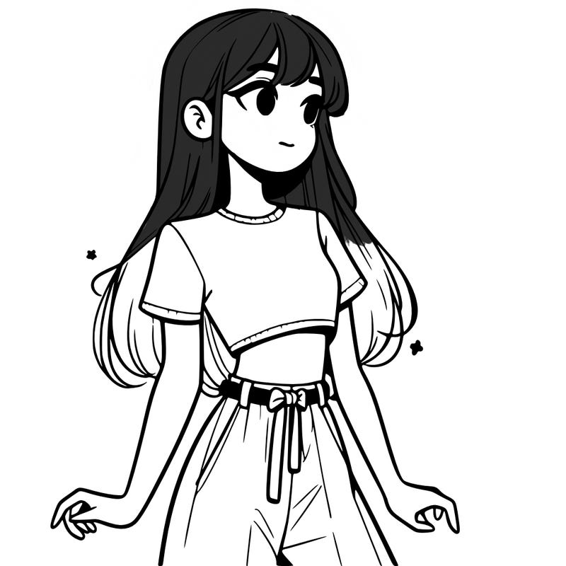 girl in a cute crop top