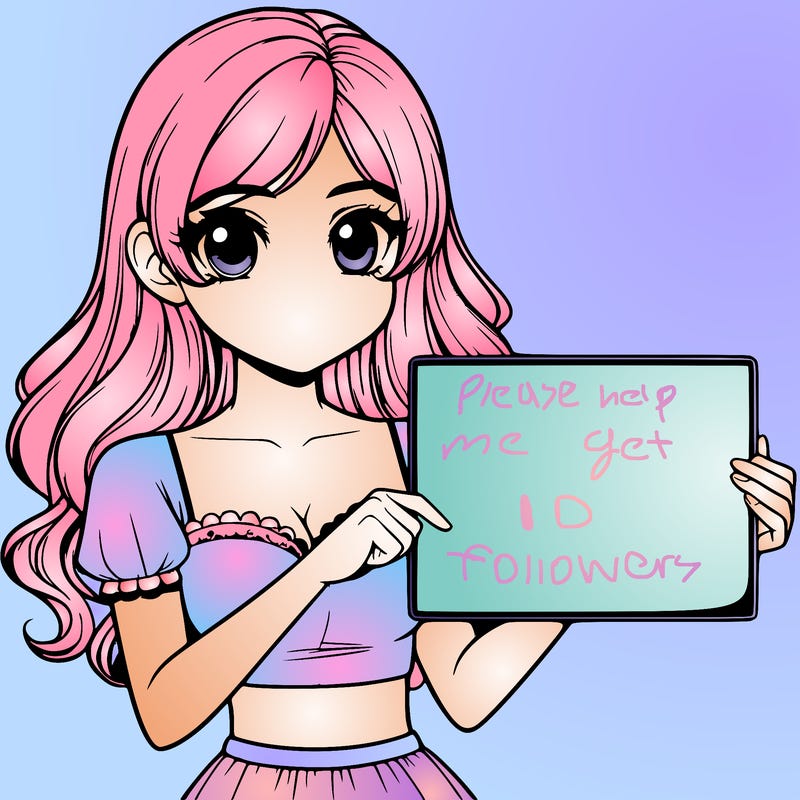 realistic pretty girl holding blank sign