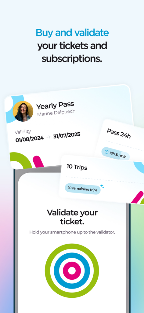 Billetes de transporte digitales y validación móvil en la aplicación TBM mobilites