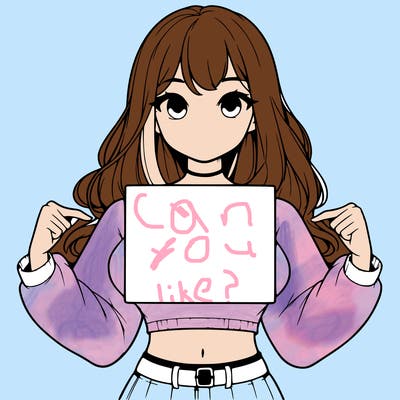 girl holding a blank sign in a long sleeve crop top