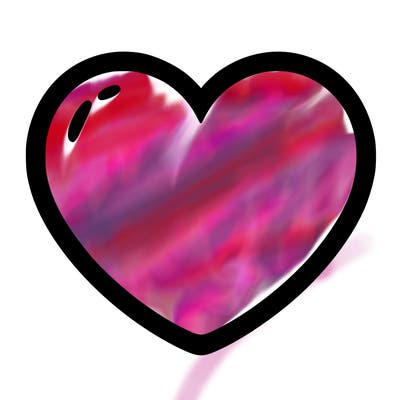 a blank heart