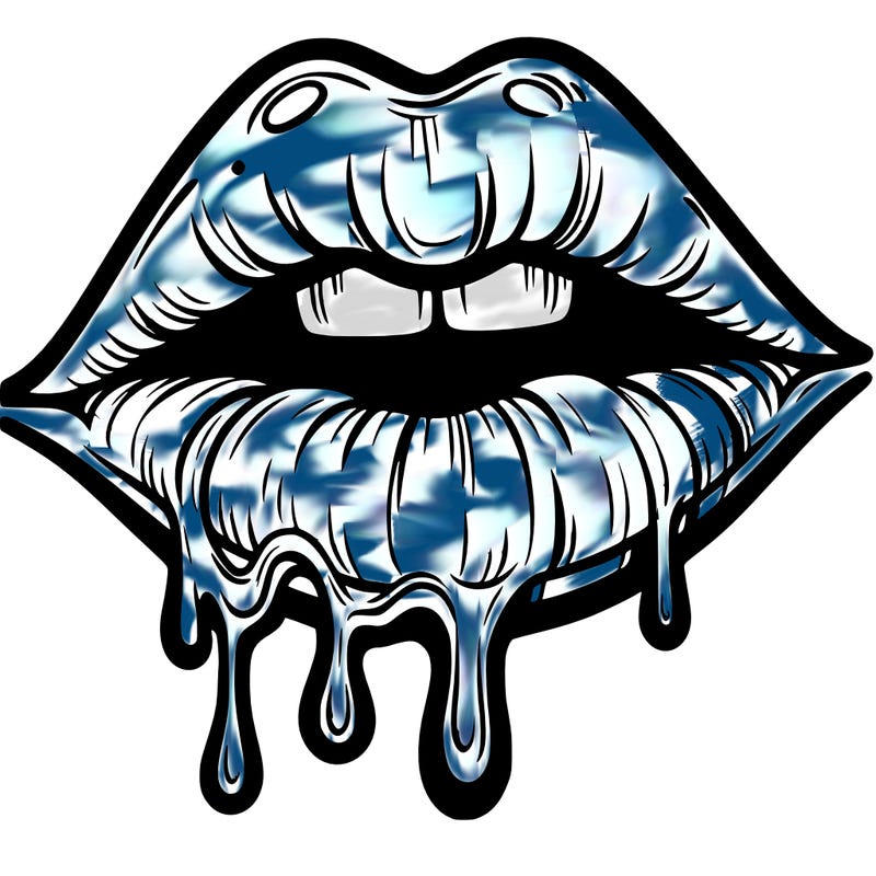 lips that look realistic and drip