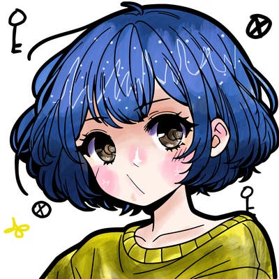 cool anime girl with short hair
