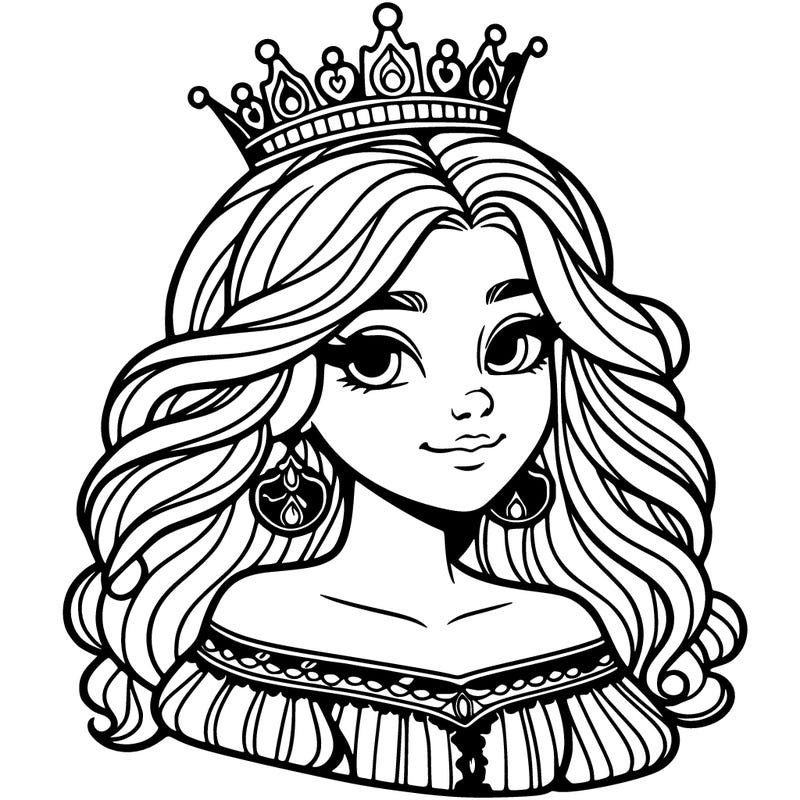 a beautiful young queen