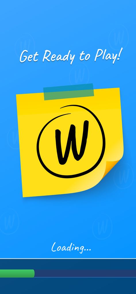 Word Match: Connections Game - Word Match Connections Game loading screen with a yellow sticky note icon