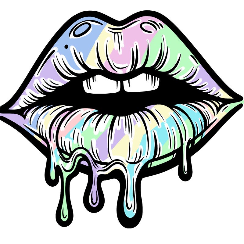 lips that look realistic and drip