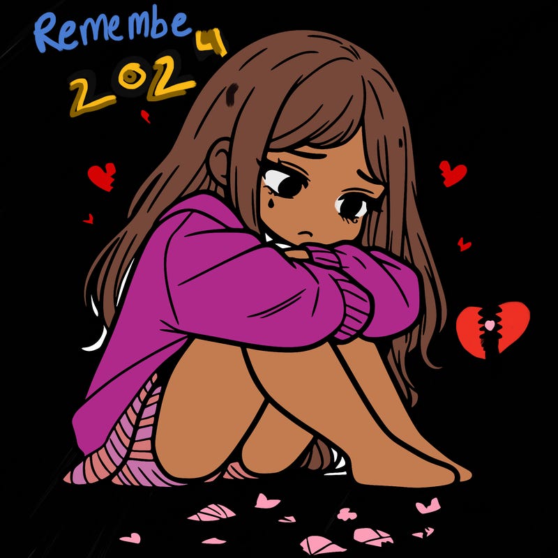 a girl after a breakup