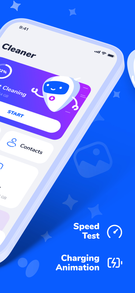 Smart Cleaner・Storage Clean Up - Smart Cleaner app interface showing smart cleaning dashboard and utility features