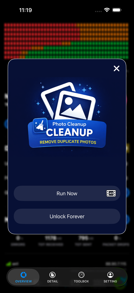 CPU-X - CPU-X app interface showing the photo cleanup feature for removing duplicate images
