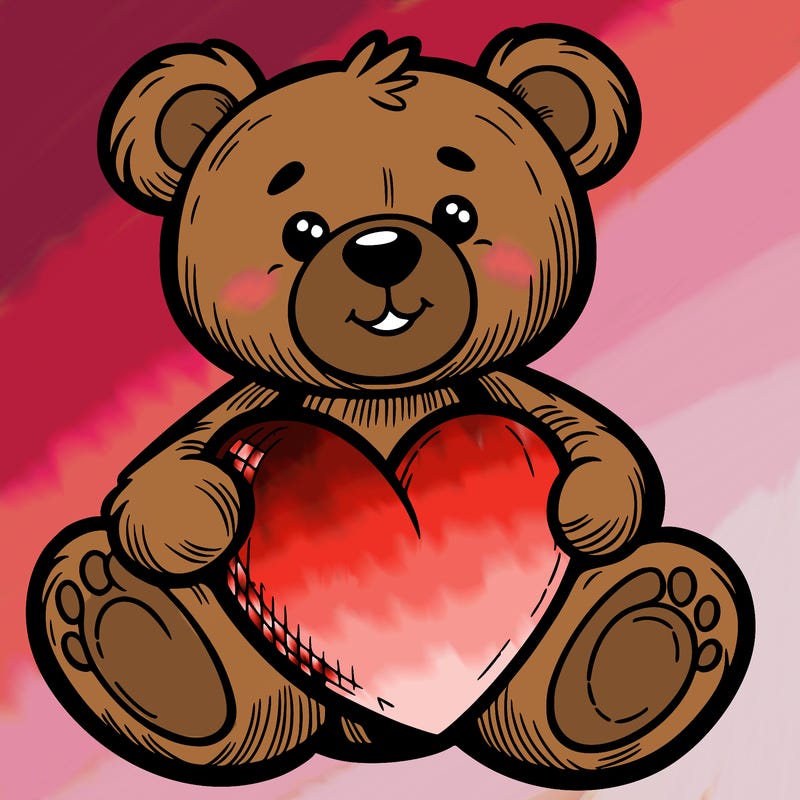 teddy bear a heart