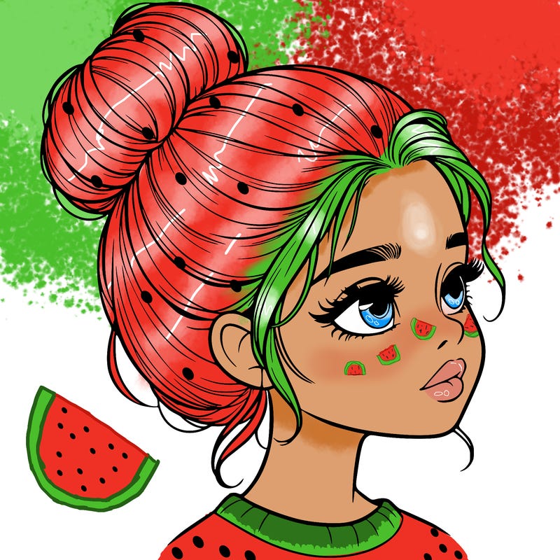 realistic girl with bun