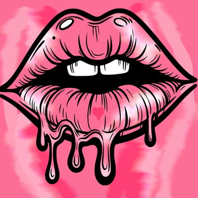 lips that look realistic and drip