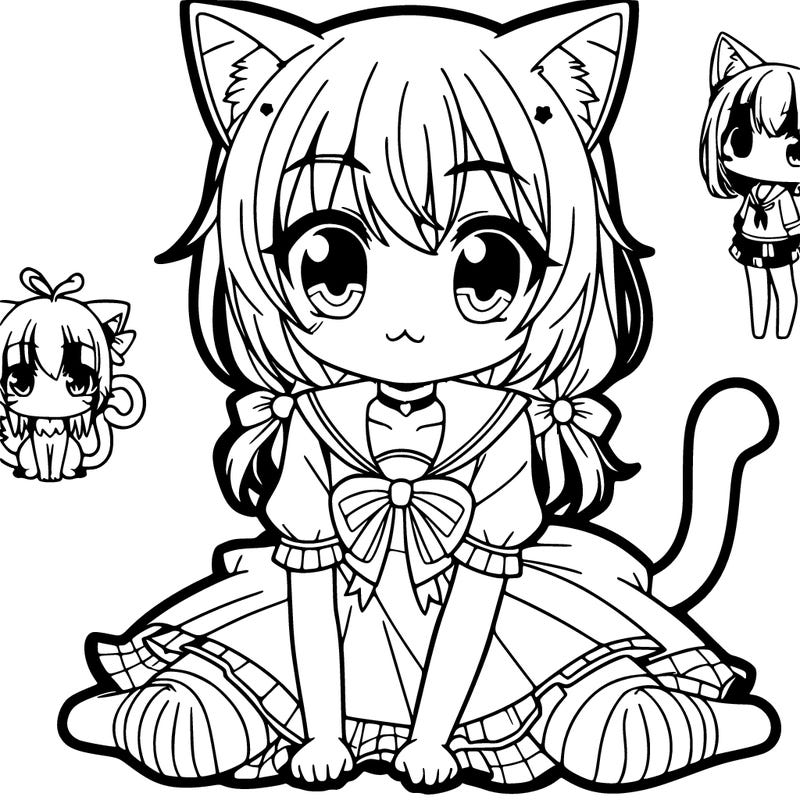 cat anime girl
