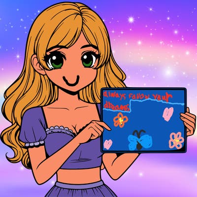 realistic pretty girl holding blank sign