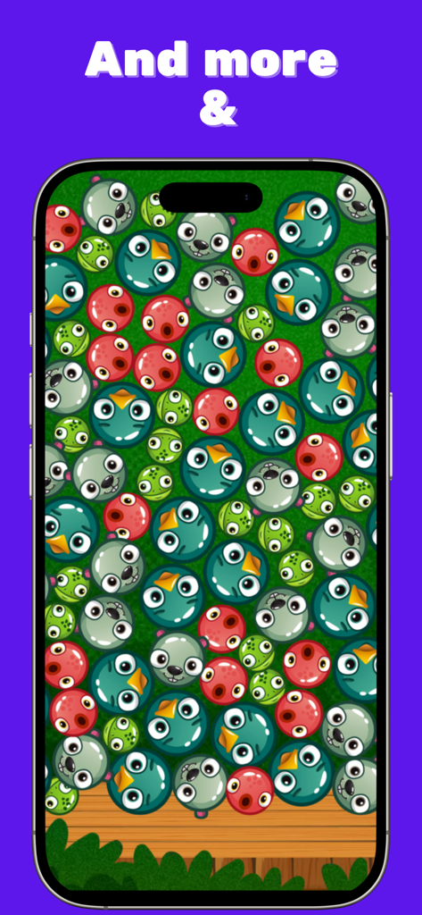 Offline Games - Play Games - Mobile screen displaying a fun mini game with colorful animal characters from the offline games app