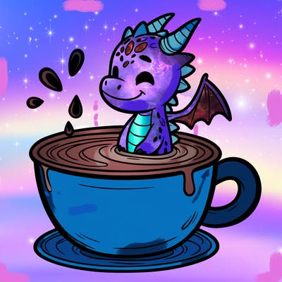 dragon in a cup of water