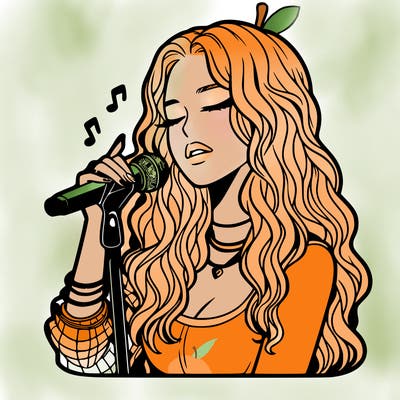 realistic female singer