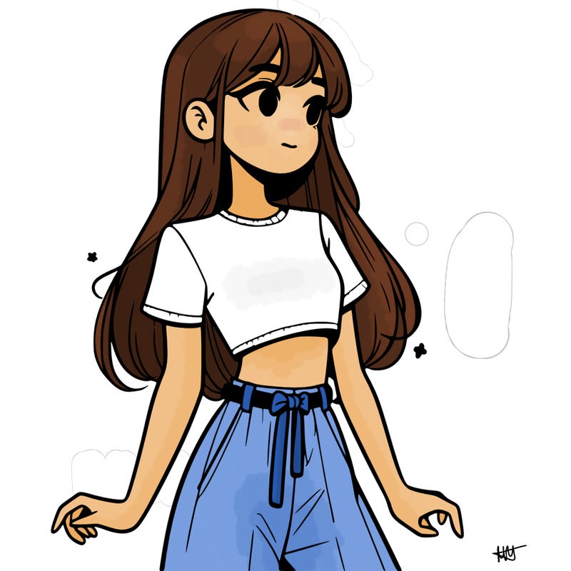 girl in a cute crop top