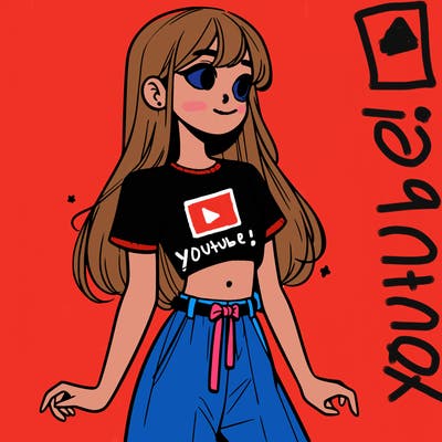 girl in a cute crop top