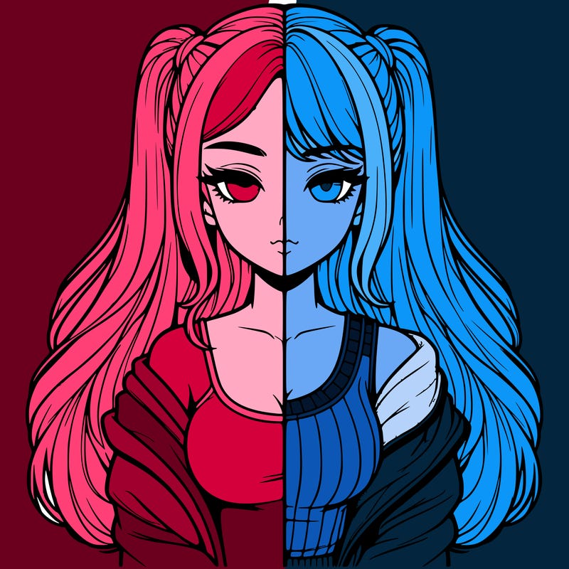 realistic girl split