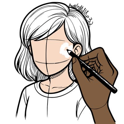 drawing a realistic person