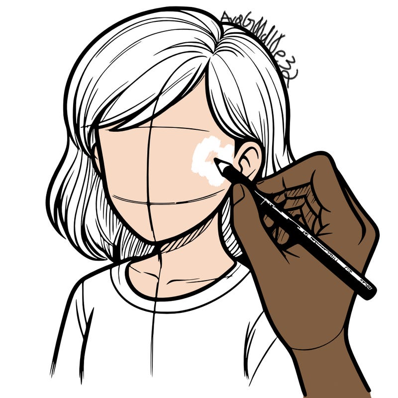 drawing a realistic person