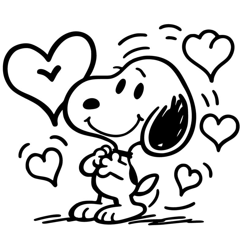 snoopy hearts